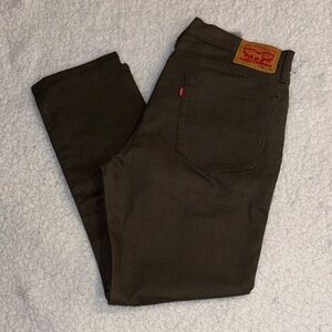 Levi's Dark Olive Denim Pants (36x27)